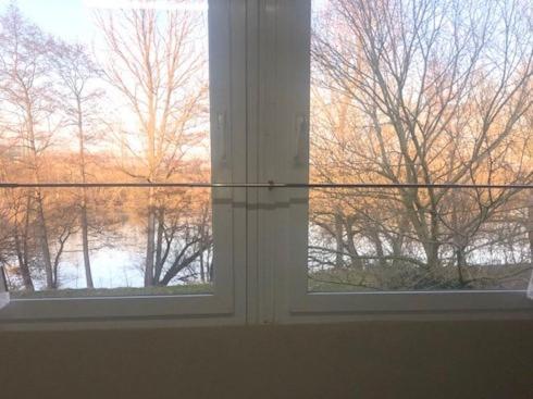 River View Near Frankfurt -- 3 Zimmer -- 4 Betten Und 1 Groesse Schlafcouch Hainburg Exterior foto